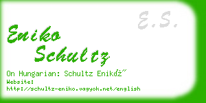 eniko schultz business card